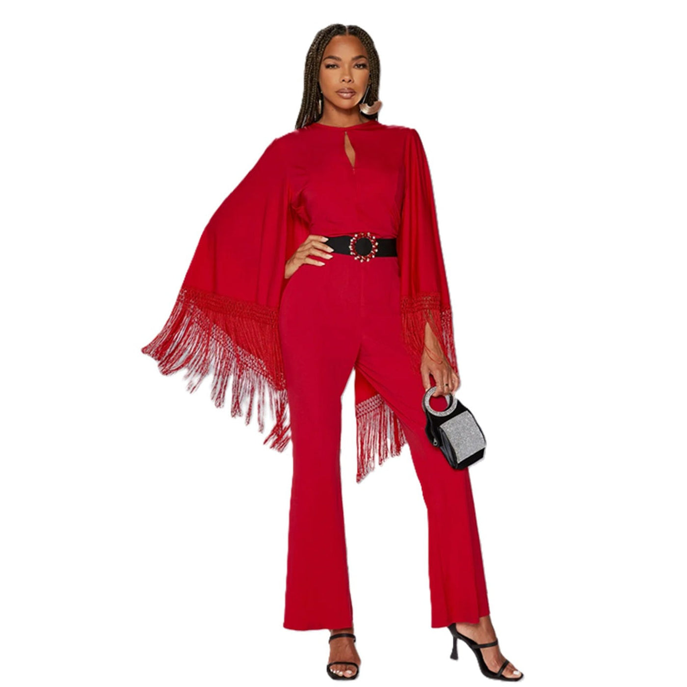 Braided Fringe Jumpsuit Plus