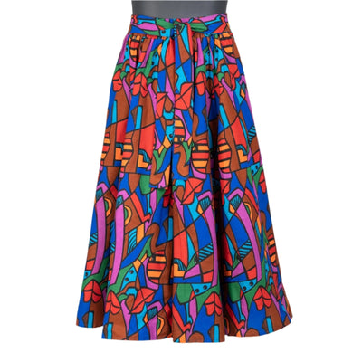 Authentic African Print Wide Leg Pant