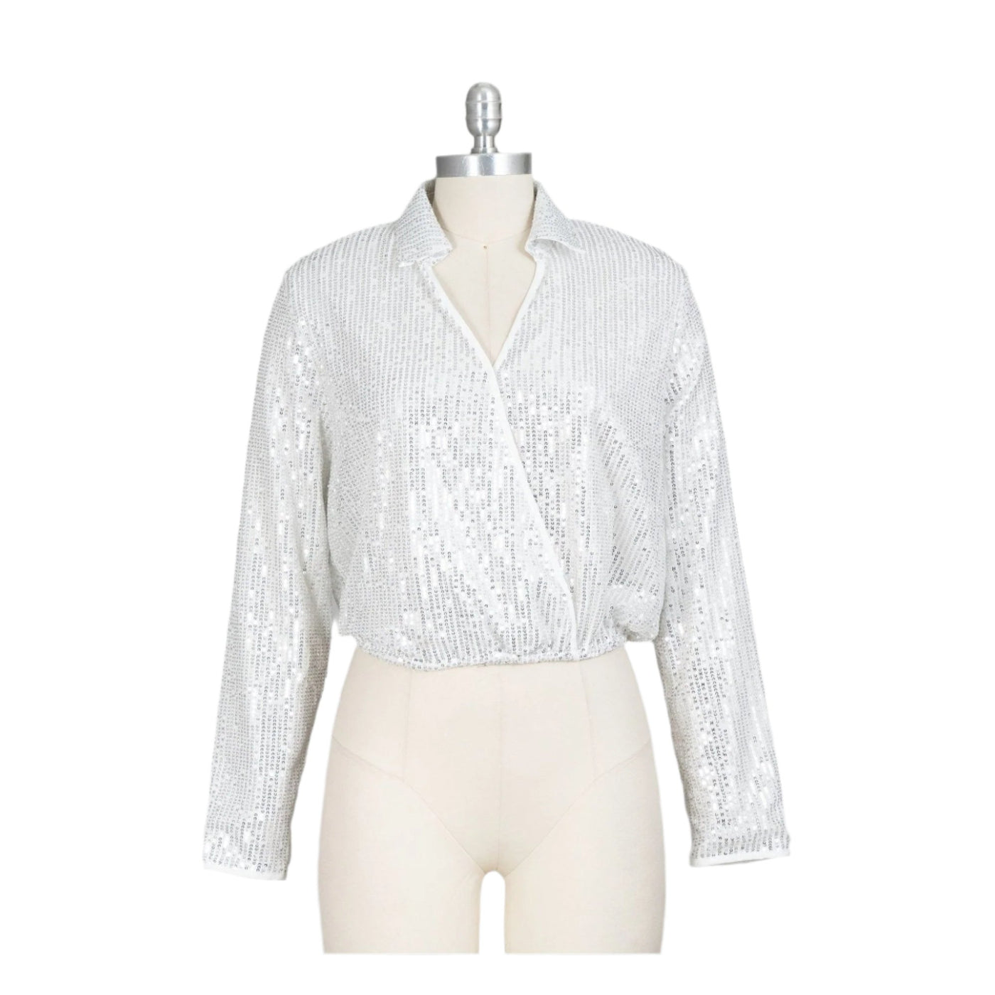 Sequin Top L/SLV