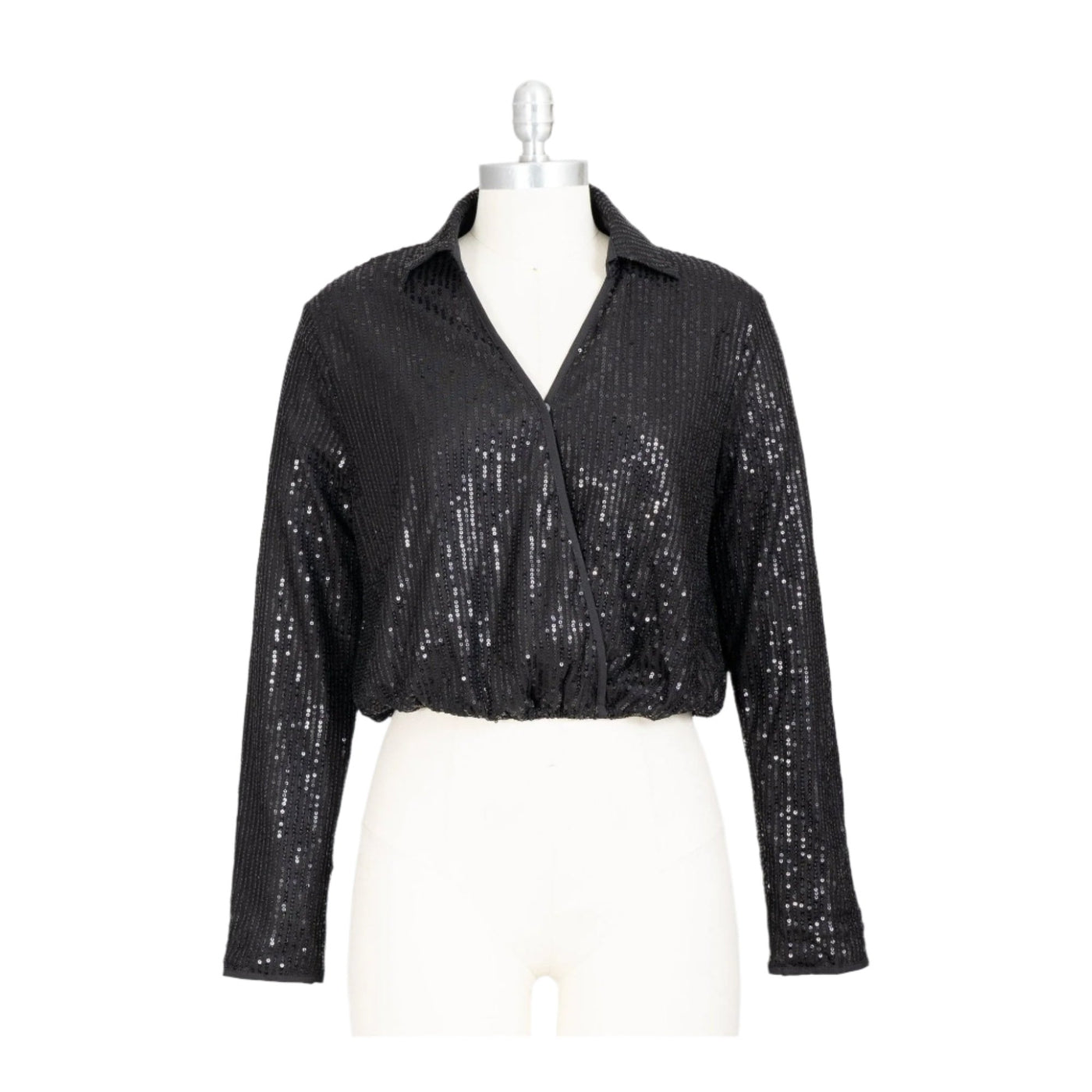 Sequin Top L/SLV