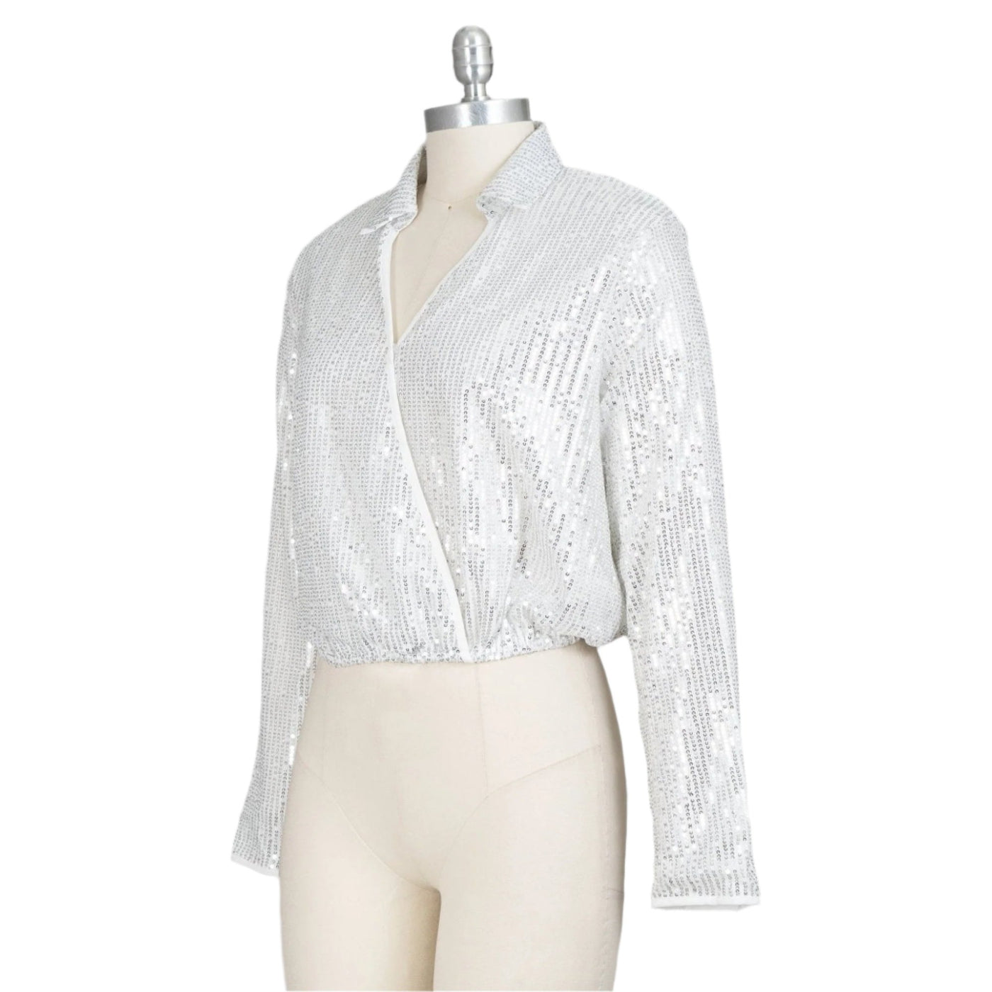 Sequin Top L/SLV