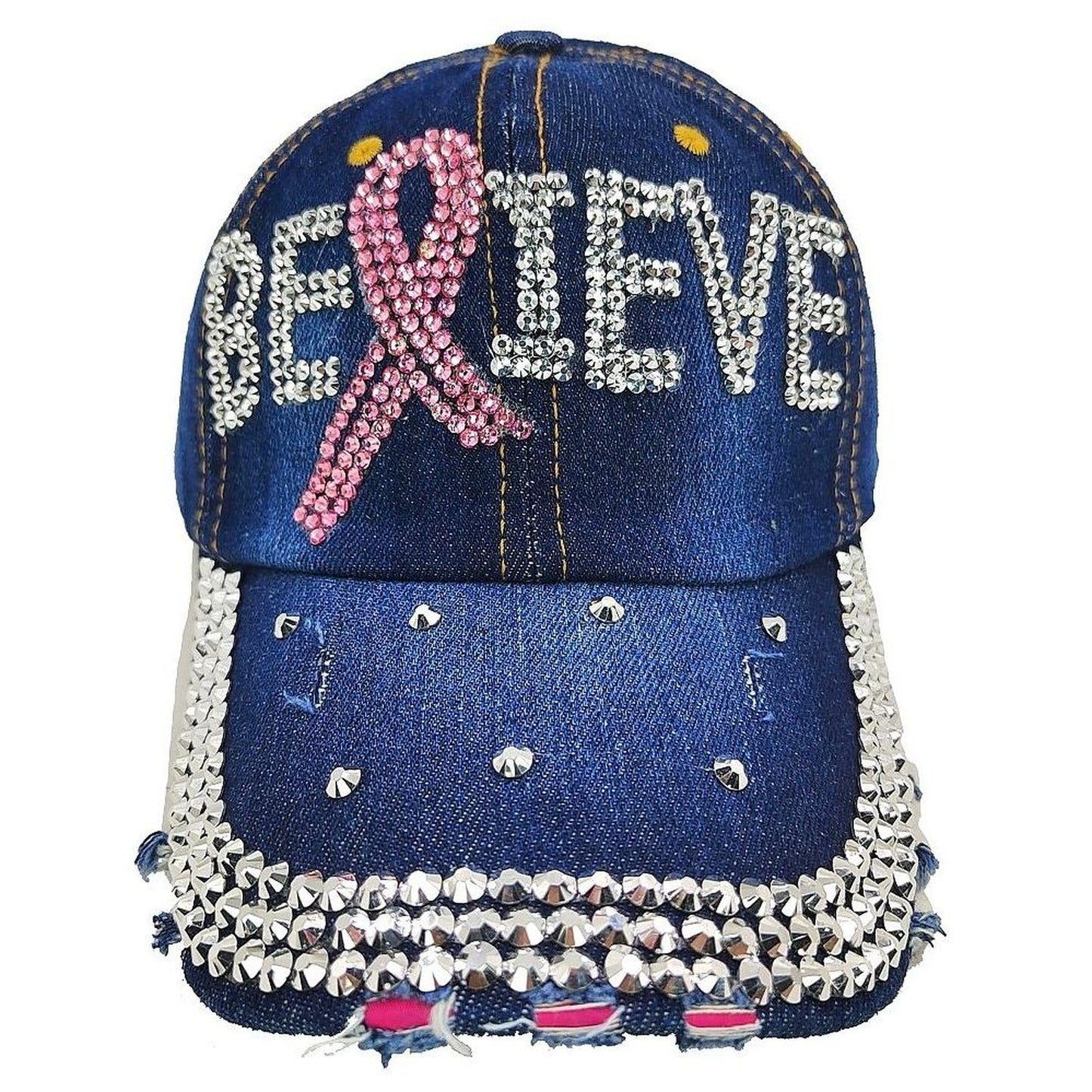 Believe Rhinestone Cap