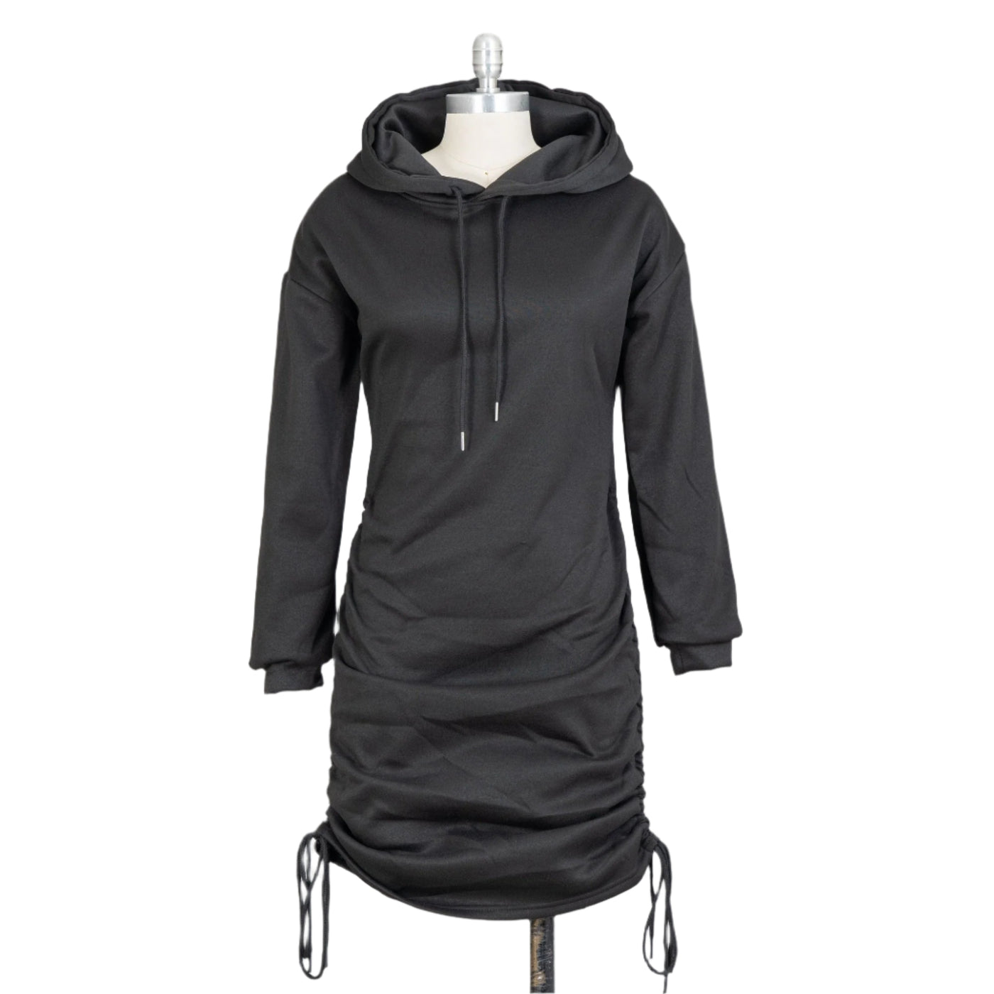 Hooded Fleece Knit Dress