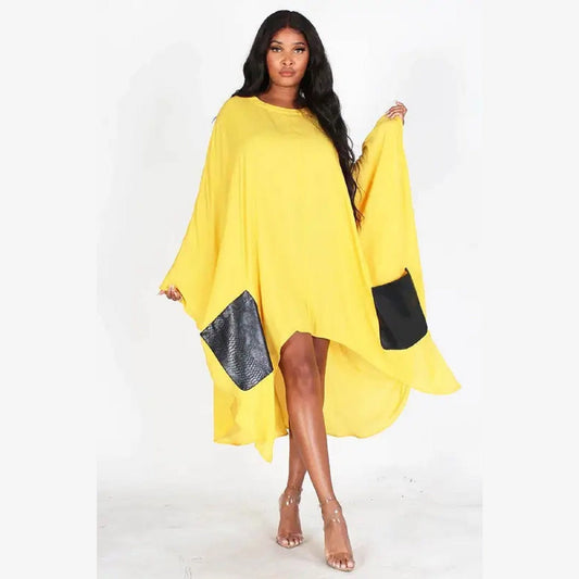 Dolman Oversized Asymmetrical Dress