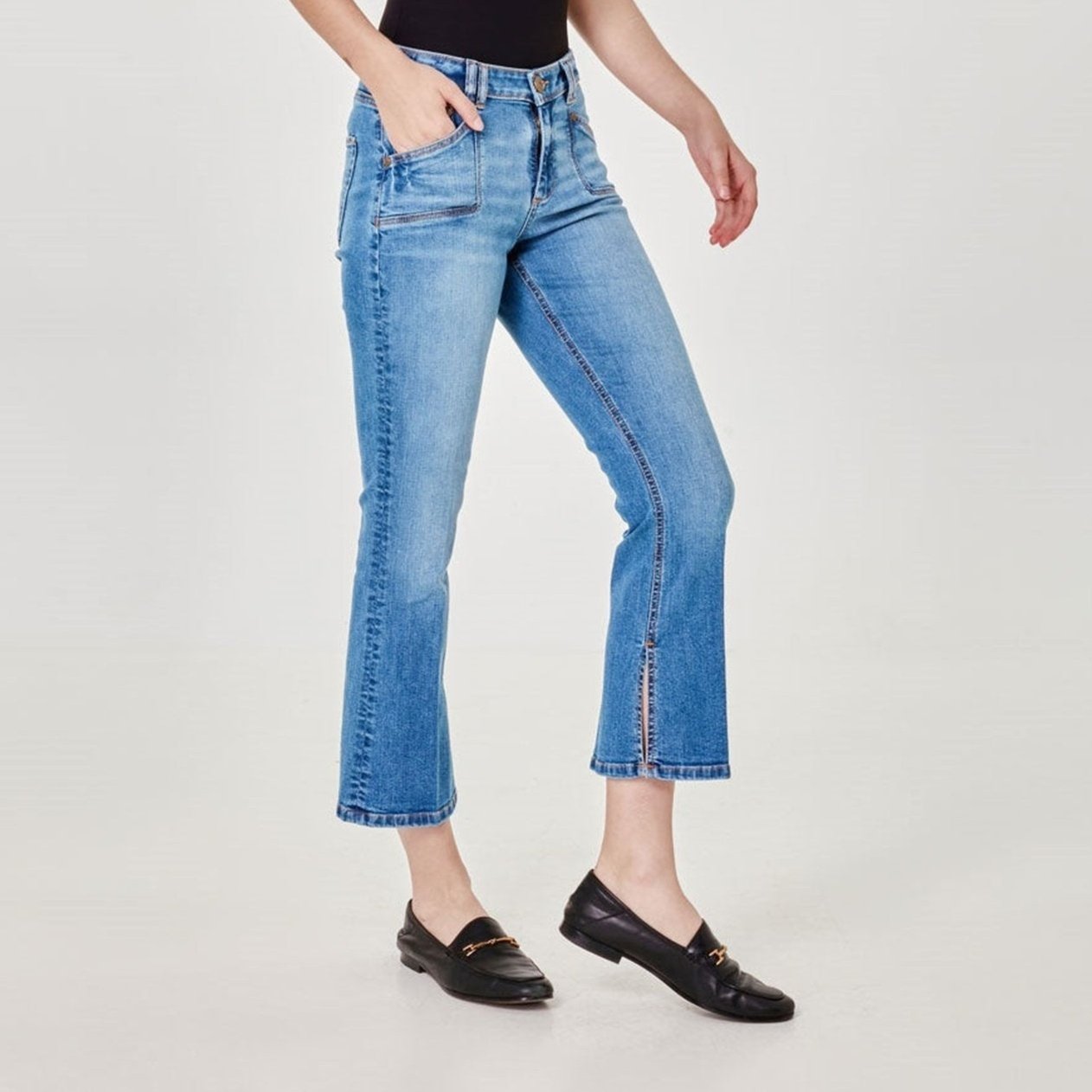 Mid Rise Bootcut Jean