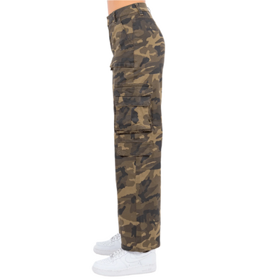 High Waist Straight Cargo Pants