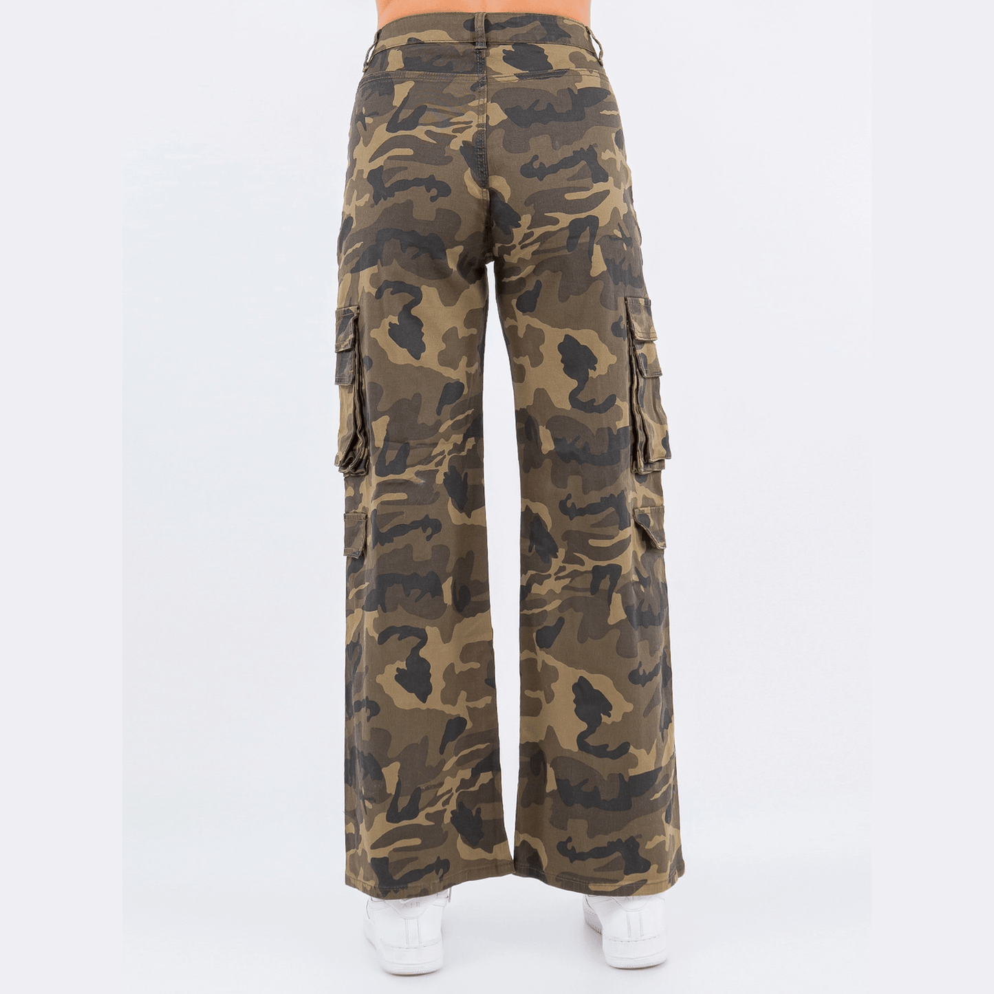 High Waist Straight Cargo Pants