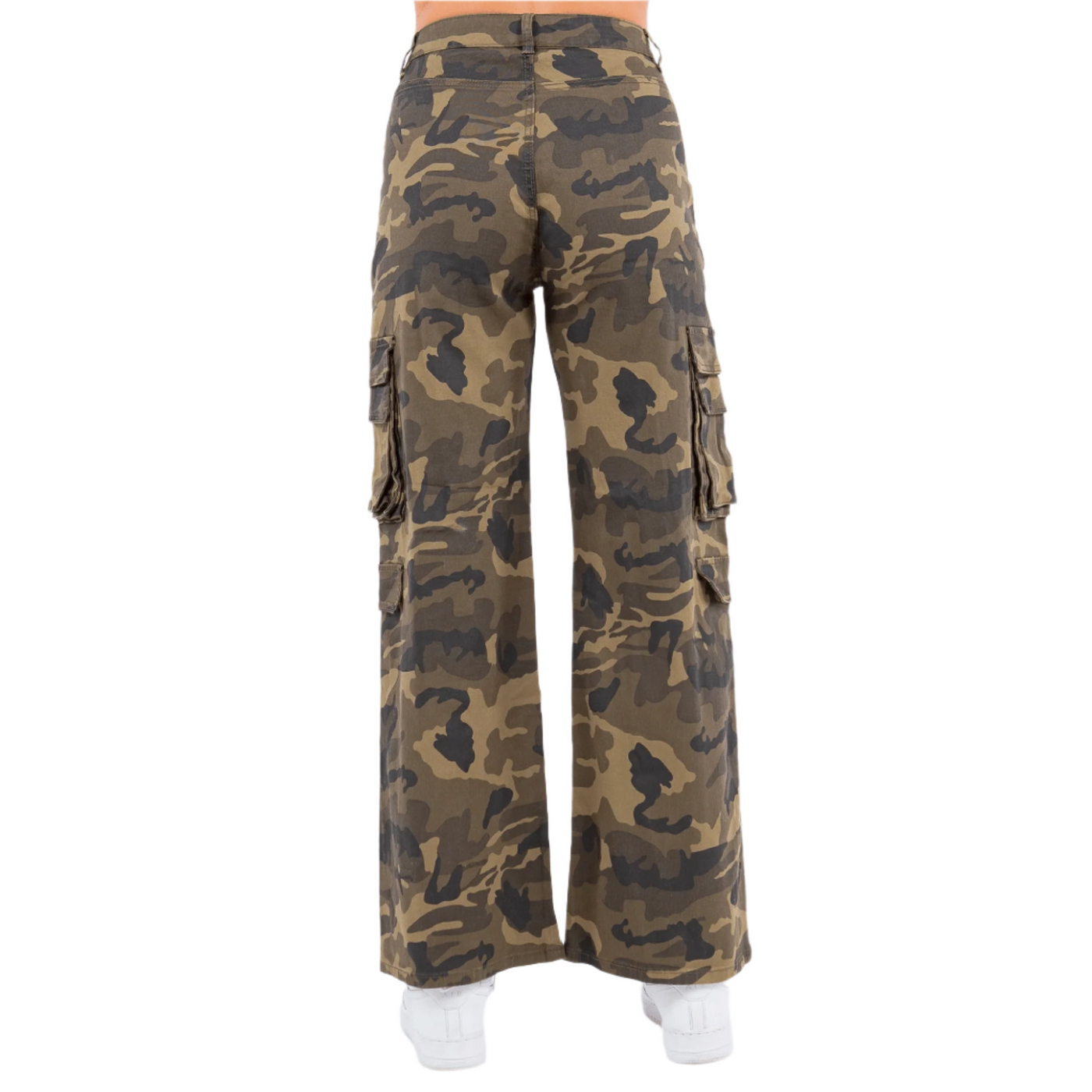 High Waist Straight Cargo Pants