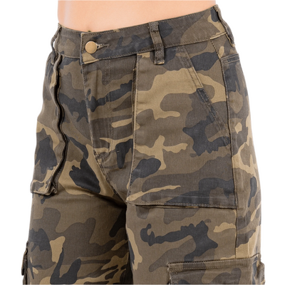 High Waist Straight Cargo Pants