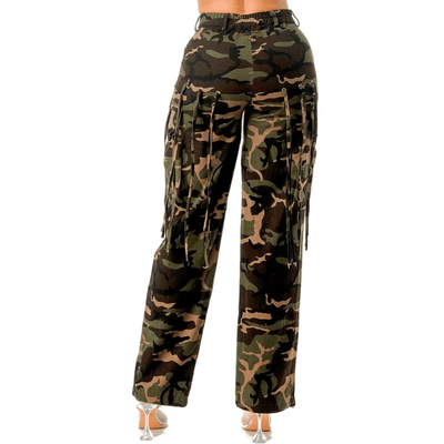 Fringe Camo Pants Plus