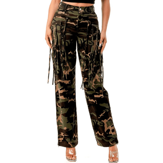 Fringe Camo Pants Plus