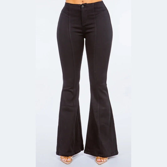 PS High Waist Pull On Flare Jeans