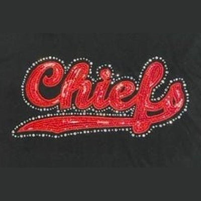 SS Sparkle Rhinestone Chiefs Tee