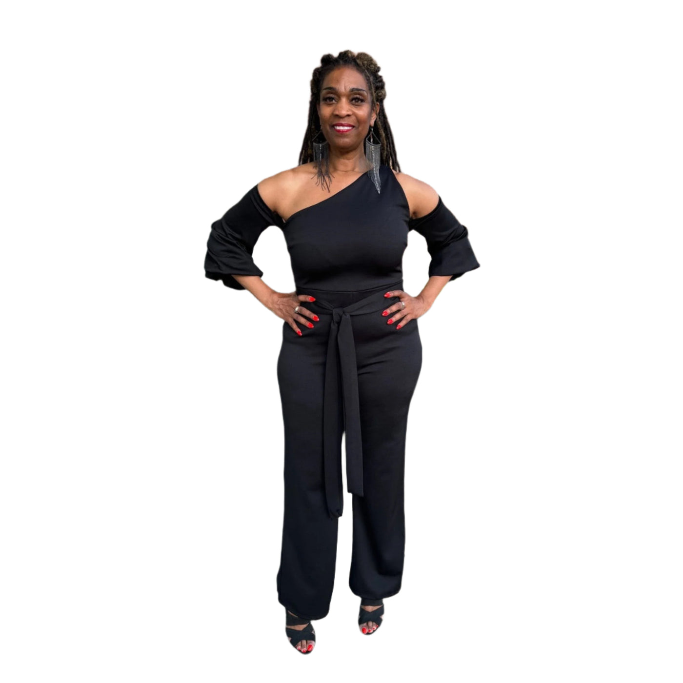 Cold-Shoulder Jumpsuit