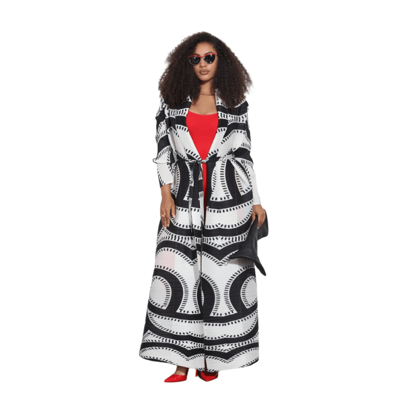 Luxe Print Duster Coat