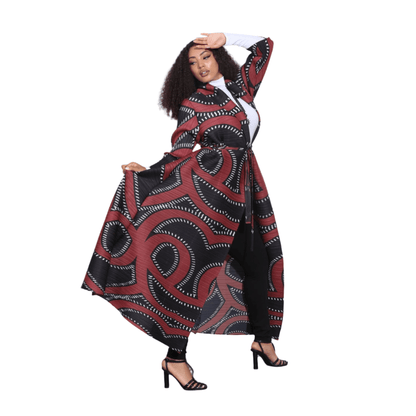 Luxe Print Duster Coat