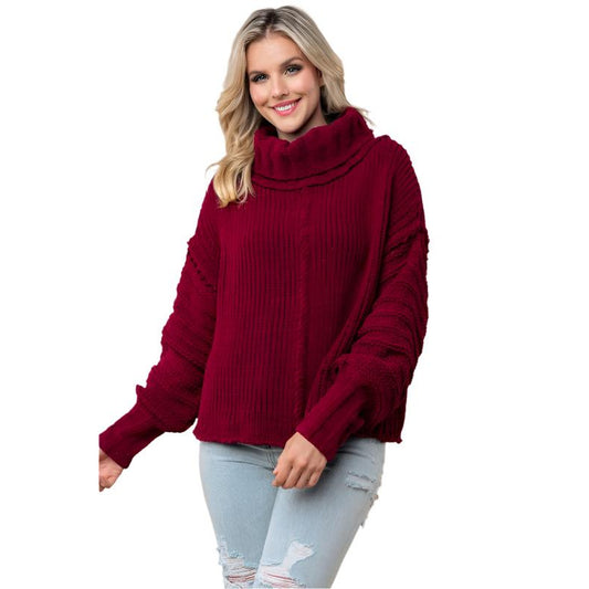 Long Sleeve Solid Knit Sweater