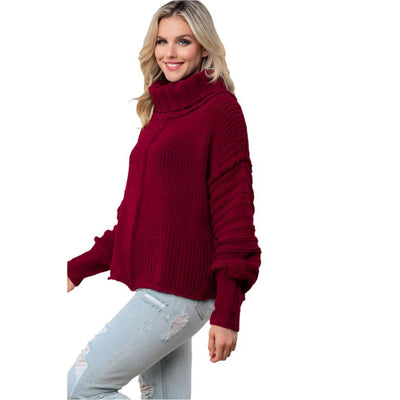 Long Sleeve Solid Knit Sweater