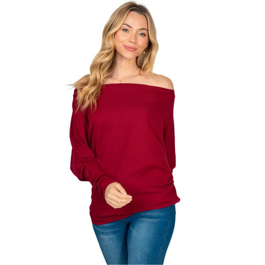 Long Sleeve Solid Knit Top