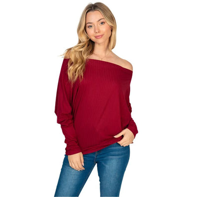 Long Sleeve Solid Knit Top