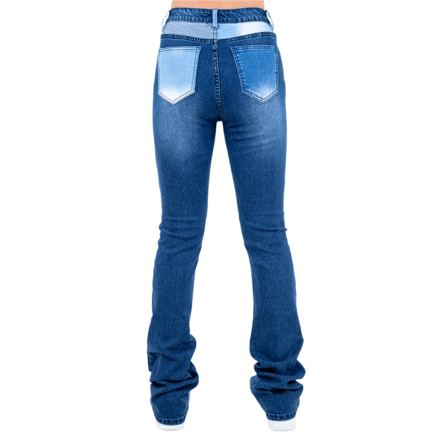 Patch Work Stacked Skinny Jeans