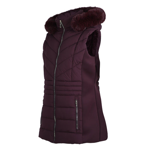 PS Hooded Sleeveless Sherpa Puffer Vest