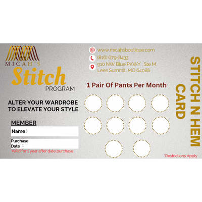 Micah's Stitch Service