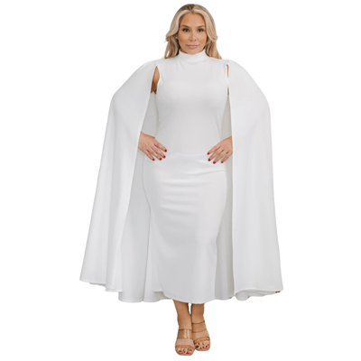 Midi Cape Dress Plus