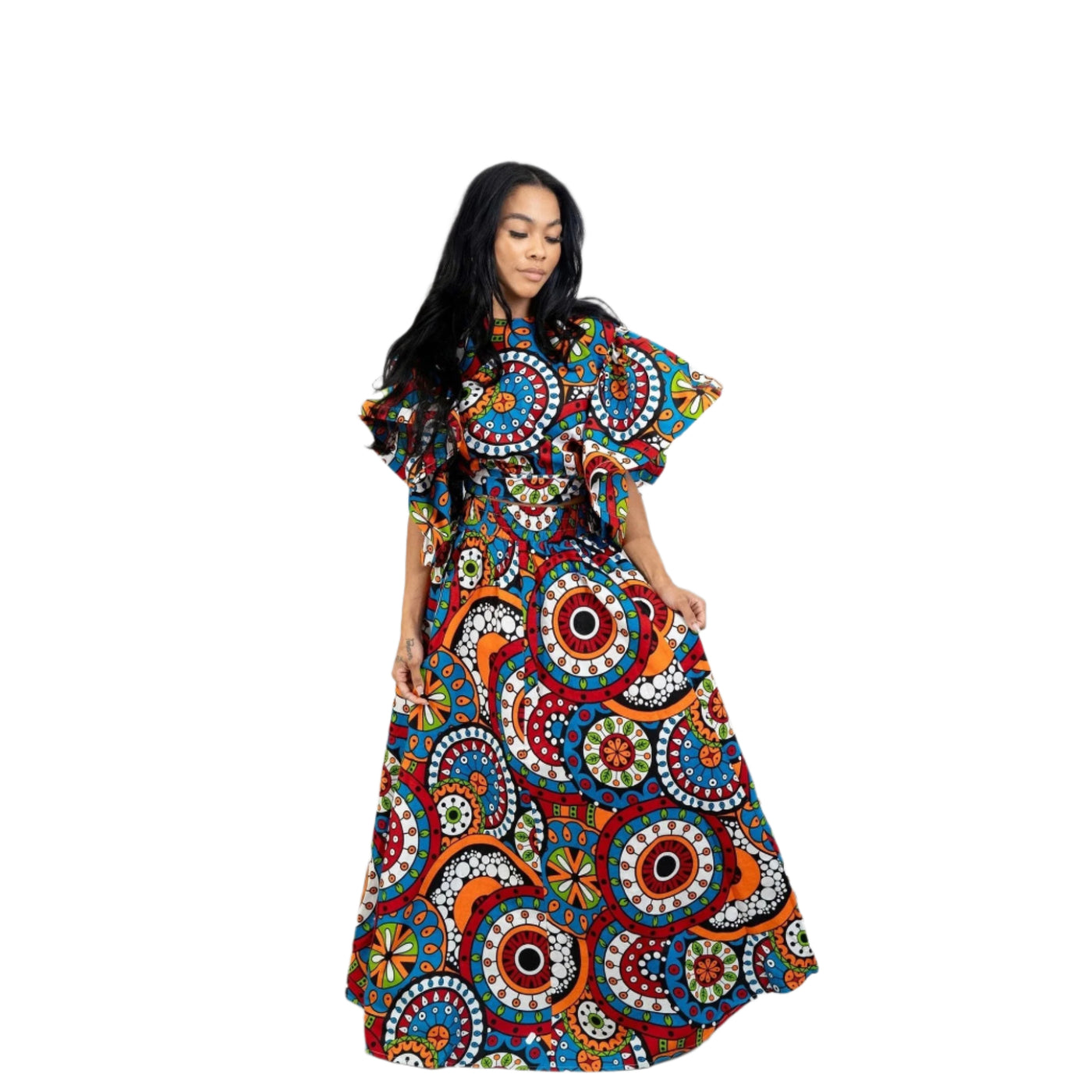 Multi Print Skirt Set