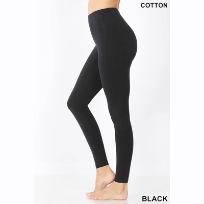 Premium Cotton Full Length Leggings