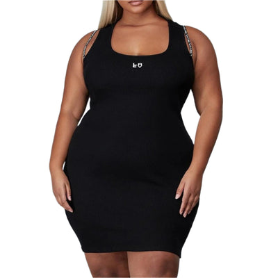 Ribbed Knit Bodycon PlusSize Dress