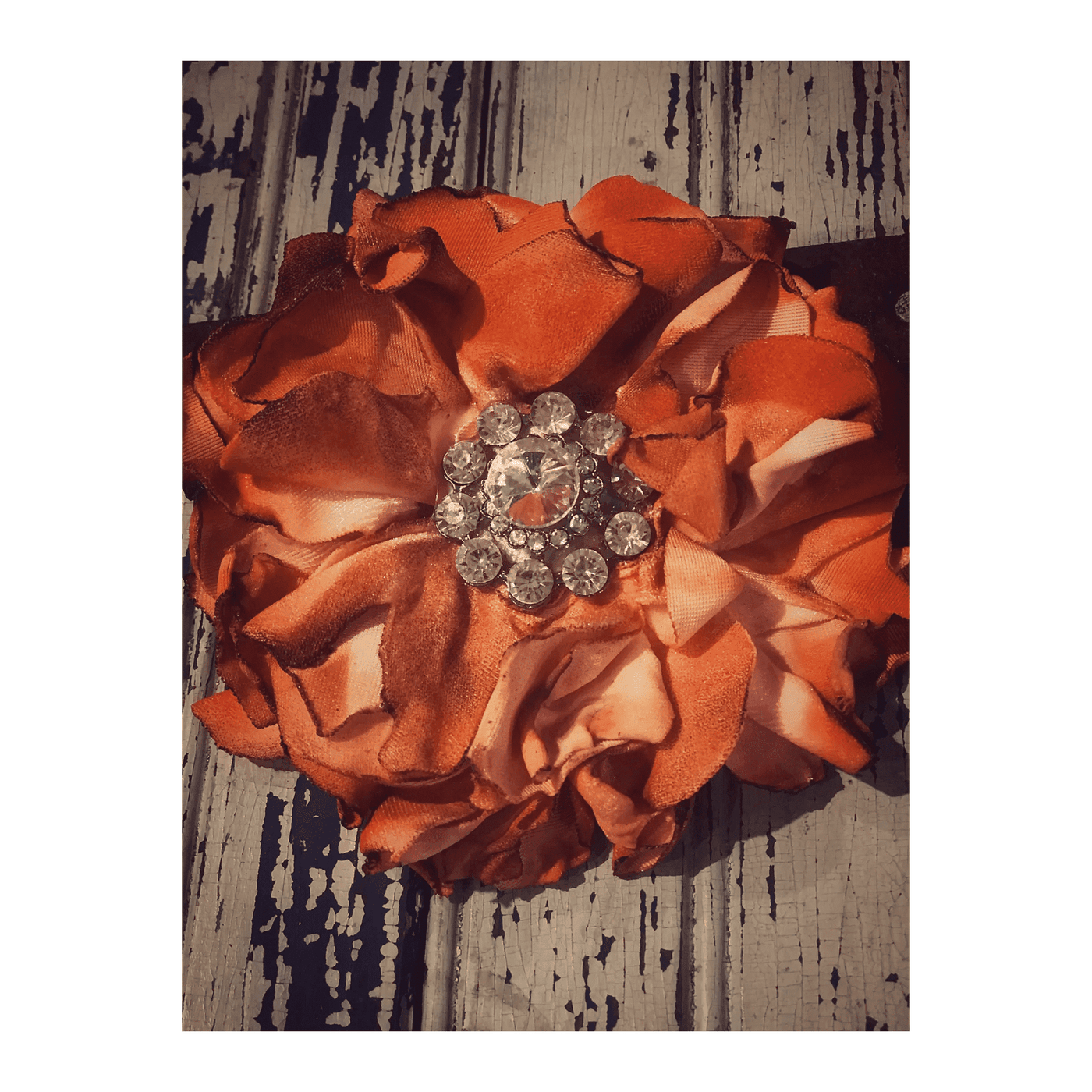 Hand Dyed Velvet Flower Pin